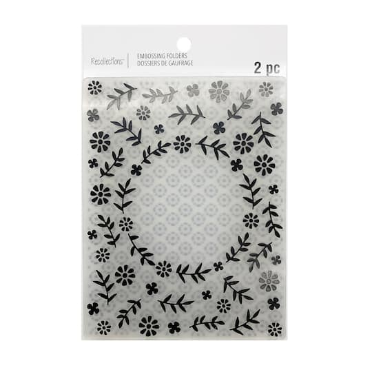 Floral Circle Embossing Folder by Recollections&#x2122;
